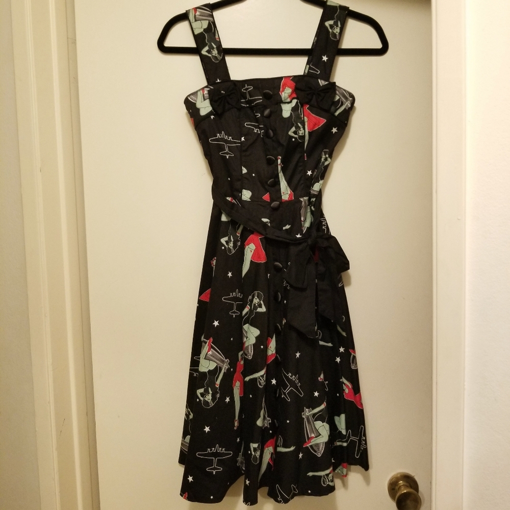 XS Hell Bunny zombie pinup dress